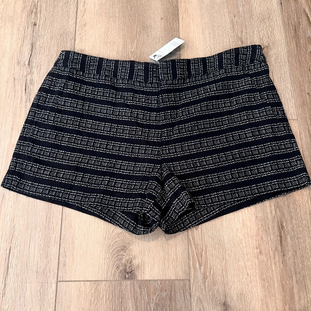 Joie Merci Black and White Light Tweed Women's Shorts Size 10 NWT